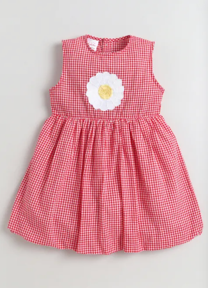 Floral Gingham Dress