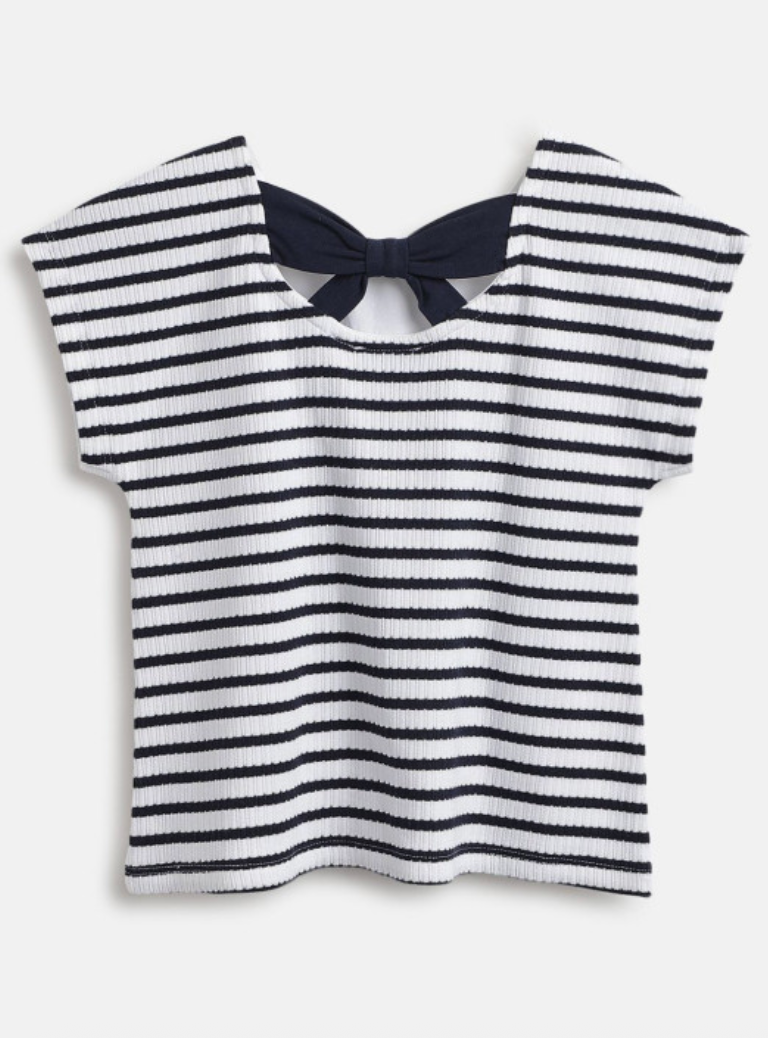 Girls Typography Printed Short Sleeves T-shirt